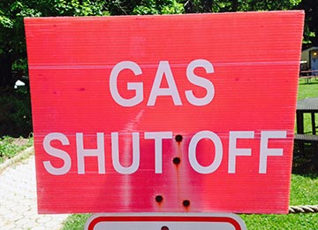 A gas shut off