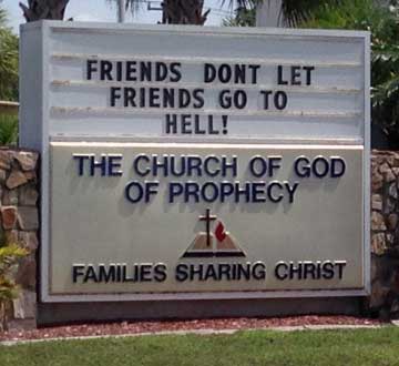 Friends don't let friends go to hell