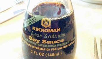 Soy sauce with less sodium