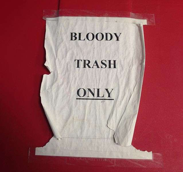 Bloody trash only