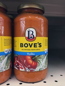 Boves vodka pasta sauce