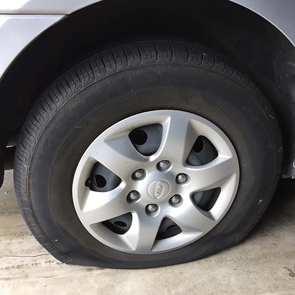 A flat tire