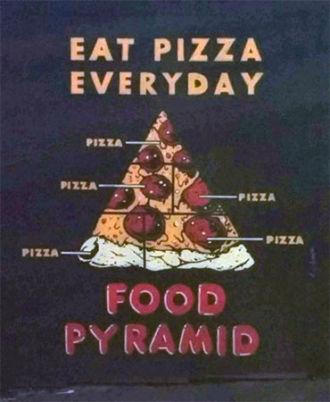 Eat pizza everyday