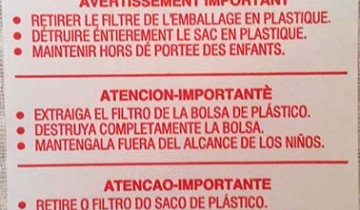 Instructions to destroy a bag