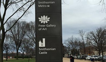 Sign for the freer gallery of art