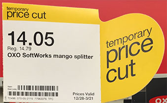 A mango cutter