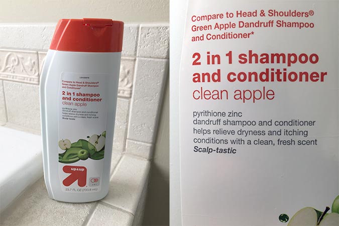 Clean apple shampoo