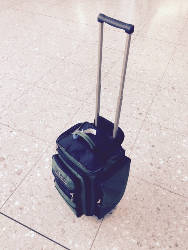 A piece of carry-on luggage