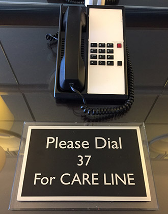 Please Dial 37 for CARE LINE