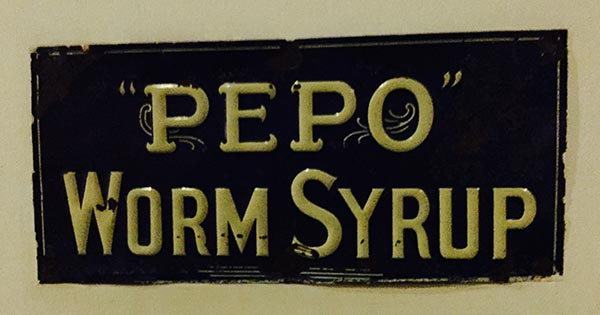 "Pepo" Worm Syrup