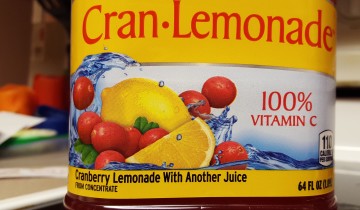 Cran-Lemonade with another juice