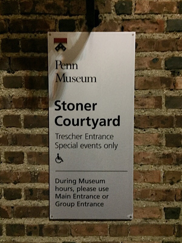 A sign for Stoner Courtyard