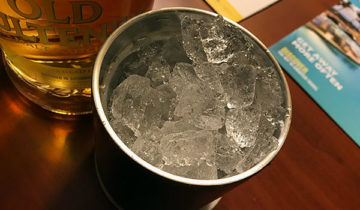 Hotel made ice